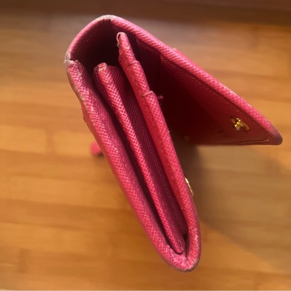 Prada Milano Pink Long Snap Wallet - Picture 7 of 14